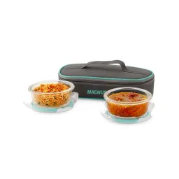 MAGNUS Solid Transparent Borosilicate 400ml Lunch Box Set-picture-26