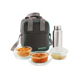 MAGNUS Solid Transparent Borosilicate 400ml Lunch Box Set-picture-17