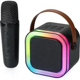 Mahadevs Toy Kids Advance Handheld Wireless Singing Mike Multi-Function Bluetooth Karaoke Mic with Microphone Speaker for All Smart Phones (Pink) (Black)-picture-17