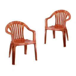 Maharaja 9002 King Arm Rest Plastic Chair PRW for Home, Office (Set of 2)-picture-48