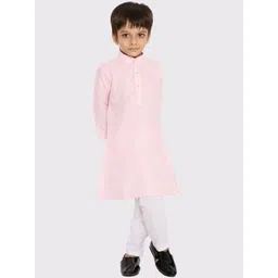 Maharaja Boys Mandarin Collar Kurta With Trousers-picture-50