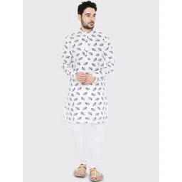 Maharaja Ethnic Motifs Printed Mandarin Collar Straight Kurta-picture-24