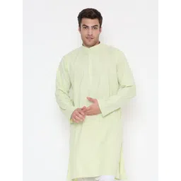 Maharaja Geometric Woven Design Mandarin Collar Straight Kurta-picture-19