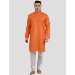 Maharaja Geometric Woven Design Regular Kurta With Pyjamas-picture-10