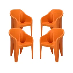 Maharaja Sigma Arm Rest Plastic Chair Blue for Home, Office (Set of 4)-picture-35