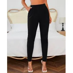 maheshvi Women Relaxed Fit Trousers with Elasticated Waist-picture-36