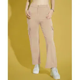 maheshvi Women Relaxed Fit Trousers with Flap Pockets-picture-49