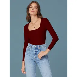 Maheshvi Women Square Neck Fitted Top-picture-15