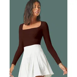 Maheshvi Women Square Neck Long Sleeves Top-picture-22