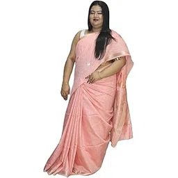 Maheshwari Buty Silk Saree| Zari Border Silk Saree| Baby Pink Colour| With Running Blouse Piece-picture-29