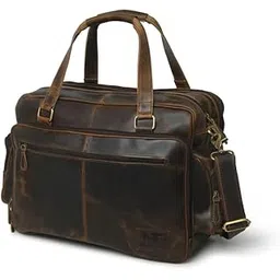 mahetri Large Buffalo Leather Briefcase, Best for Travel, Office use, Leather Briefcase for Men 16W x 11H x 4.5D Inch-picture-32