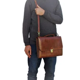 MaheTri Men Leather Laptop Bag-picture-10