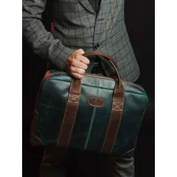 MaheTri Men Leather Laptop Bag image 3
