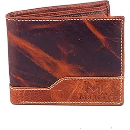 mahetri Morgan Top Grain Leather Wallet for Men | RFID Blocking | Extra Capacity Bifold Wallet | Ultra Strong Stitching-picture-38