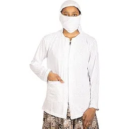 mahi fashion Women Summer Coat With Cap Scarf Attached Pack of 1-picture-32