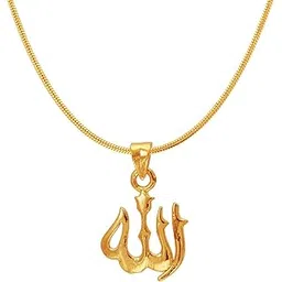 mahi Exa Collection Allah Gold Plated Religious God Pendant for Men & Women PS6012027G-picture-45