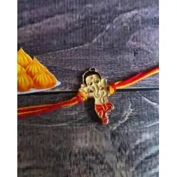 mahi Tie-Up Meena Work Bal Ganesha Rakhi-picture-34