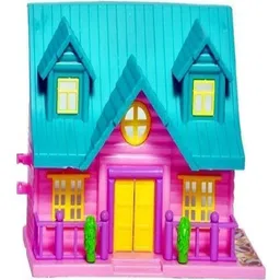 mahi zone Mini Doll House One Sided With Accessories- Multicolor-picture-25