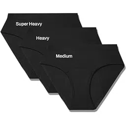 mahina Everyday Hero Cotton Period Underwear|Mid Waist, Medium+ Heavy+Super Heavy Flow|Pack of 3|Protective 2 yrs reusable leak proof period panties for women with Bonded Technology, Rewash, 12Hr Use-picture-11