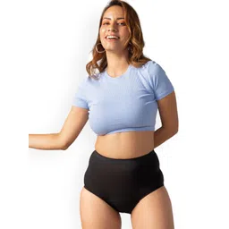 Mahina Reusable & Leak Proof  Period Panty Black Modal High Rise Heavy Flow Pack of 1-picture-27