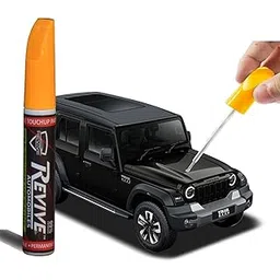 Mahindra Thar Roxx colors Revive touchup paint pen, factory Quality & matched 2K paint (Stealth Black (MM9408))-picture-27