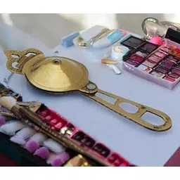 MAHSON Brass Kajrota Kajal Dani, Pati, Box for Baby and Women - Holder Without Kajal-picture-41