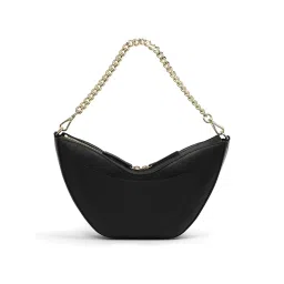 Mai Soli Black Leather Genuine Full Grain Leather Textured Shoulder image 3