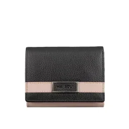 Mai Soli Christine Black Solid Tri-Fold Wallet for Women-picture-34