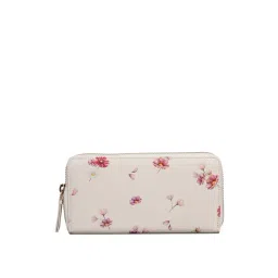 Mai Soli Cosmos Cream Floral Zip Around Wallet for Women-picture-11