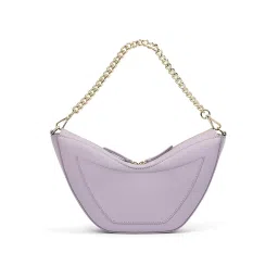 Mai Soli Lavender Leather Genuine Full Grain Leather Textured Shoulder image 3