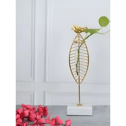 Maison Modern Gold toned Metal Flower Vases-picture-49