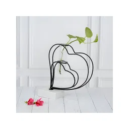 maison modern Maison Black & White Metal Heart Test Tube Bud Vase Planter-picture-35