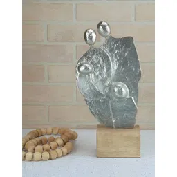 Maison Modern Silver-Toned Textured Curio Showpiece-picture-32