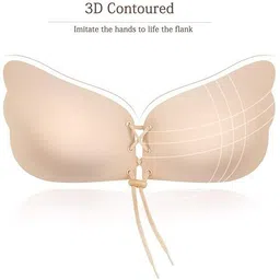 maitri enterprise Invisible Silicone Gel Self Adhesive Backless Reusable Stick on PushUp Bra M80 Nursing Breast Pad-picture-25