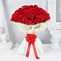 Majestic 50 Red Roses Bouquet-picture-33