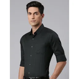 Majestic Man Comfort Slim Fit Opaque Checked Pure Cotton Formal Shirt-picture-19