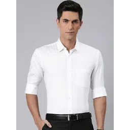 Majestic Man Comfort Slim Fit Opaque Cotton Formal Shirt-picture-13