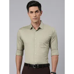 Majestic Man Comfort Slim Fit Windowpane Checked Formal Shirt-picture-18