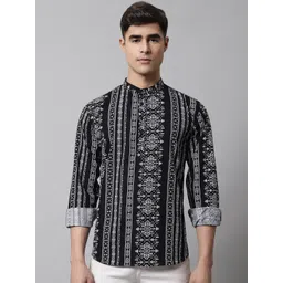 Majestic Man Geometric Printed  Pure Cotton Kurta-picture-41