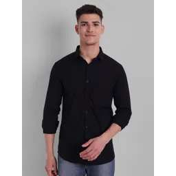 Majestic Man Men Black Comfort Slim Fit Cotton Casual Shirt-picture-19