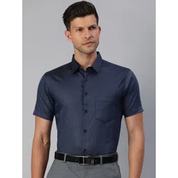 Majestic Man Men Classic Slim Fit Solid Formal Shirt-picture-31