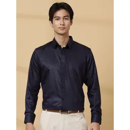 Majestic Man Men Modern Spread Collar Solid Poly Silk Slim Fit Formal Shirt-picture-32