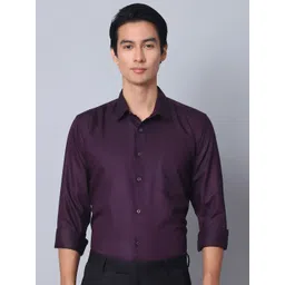 Majestic Man Men Modern Spread Collar Solid Poly Silk Slim Fit Formal Shirt-picture-30