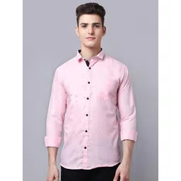 Majestic Man Men Pink Slim Fit Casual Shirt-picture-34