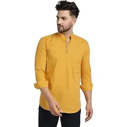 majestic man Men's Cotton Regular Fit Casual Kurta-picture-51