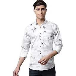 majestic man Printed Slim Fit Casual Shirt for Men-picture-29