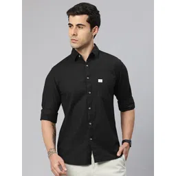 Majestic Man Pure Cotton Smart Slim Fit Opaque Casual Shirt-picture-34
