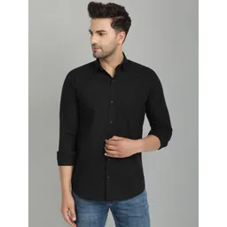 Majestic Man spread collar Long Sleeves Slim Fit Casual Cotton Shirt-picture-40