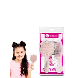 MAJESTIQUE Set Of 2 Soft Scalp Massage Detangling Brush & Comb-image-46