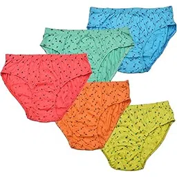 Majuda Women Full Coverage Panty Hipster Women's High Coverage Hipster Cotton Mid Waist Multicolor Panty for Women & Girls Pack of 5-picture-20